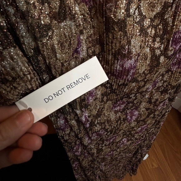 For Love & Lemons Wynne Maxi Dress Size S NWT Cut Out Shimmer Coquette - Picture 11 of 13